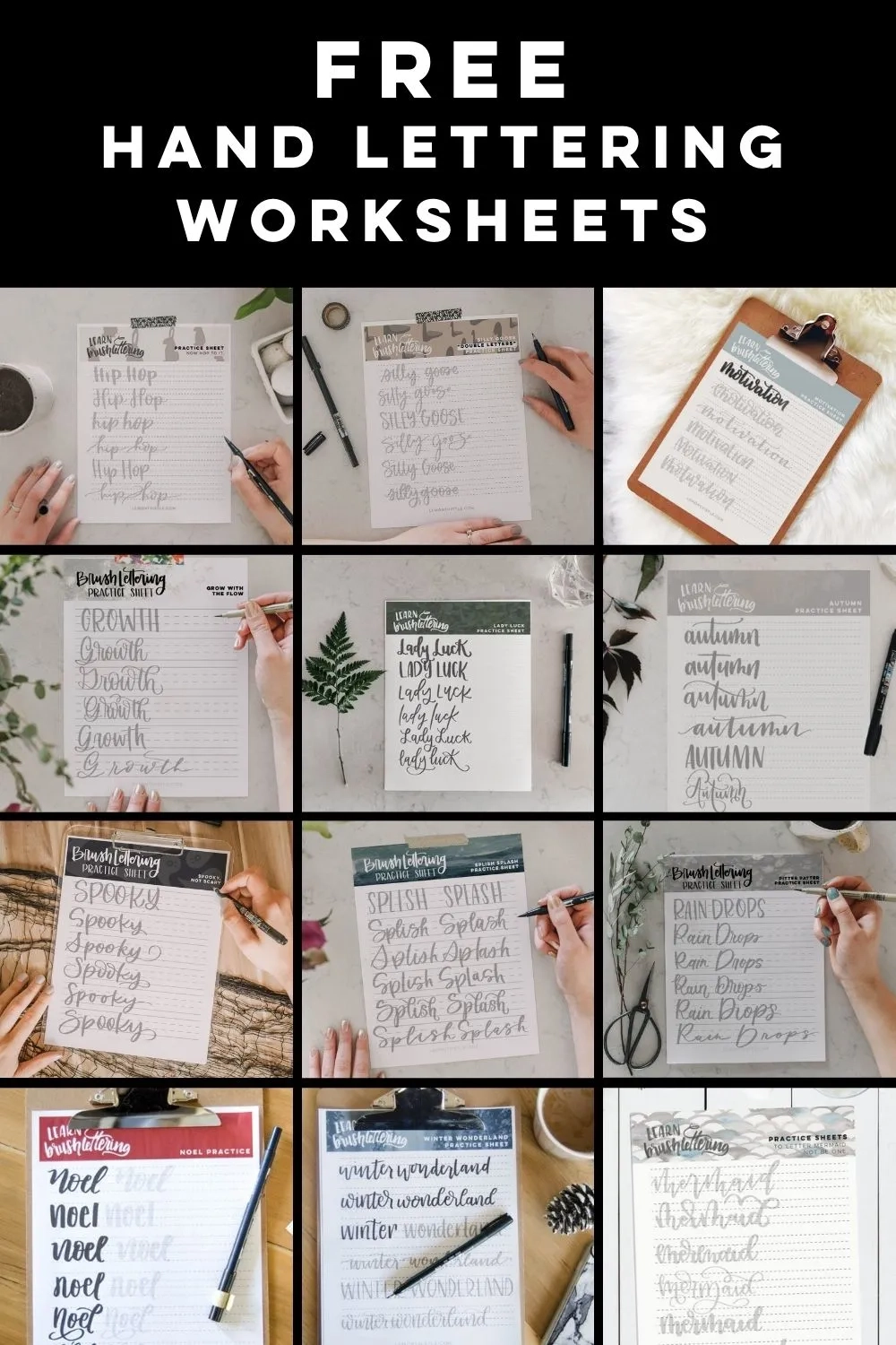 Lettering Worksheets Free Printable