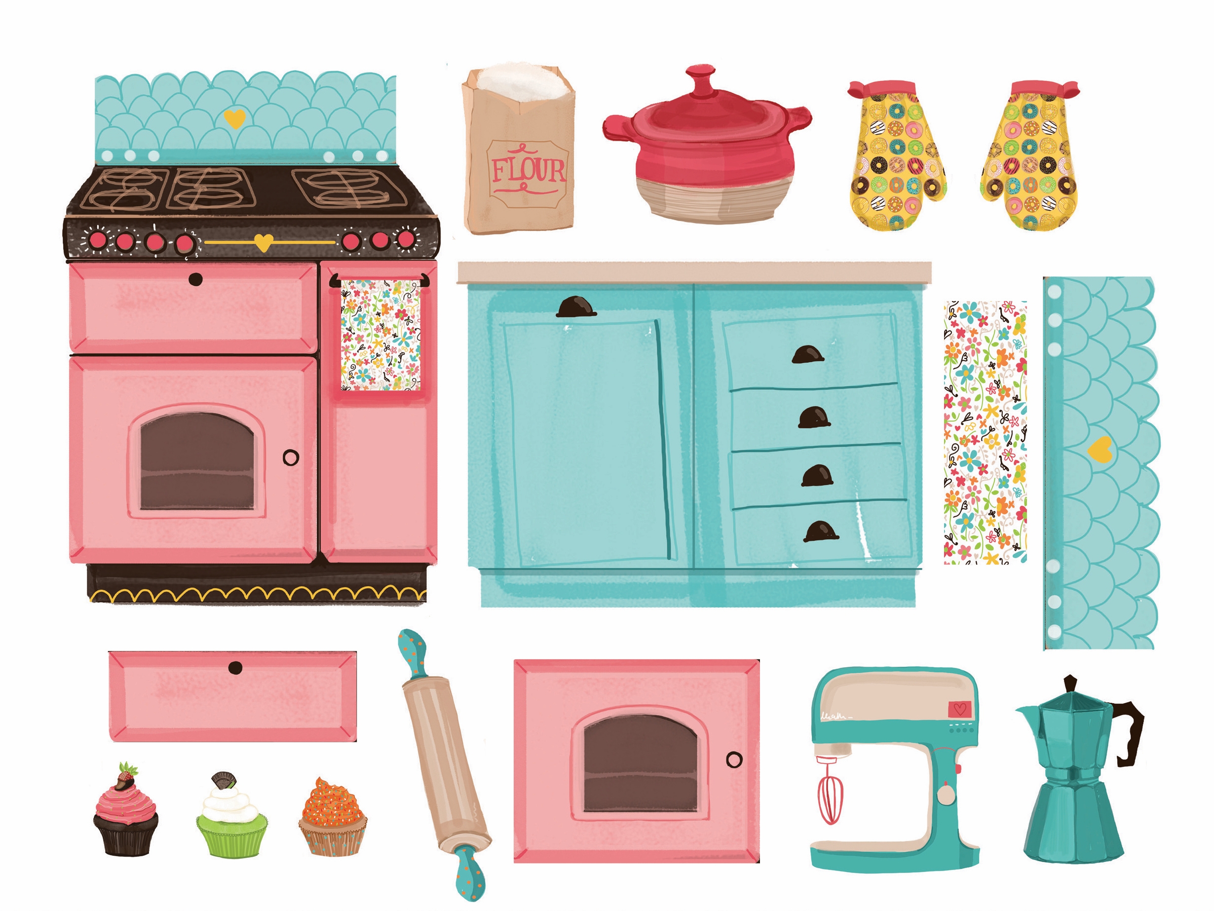 Free Printable Kitchen Design Templates