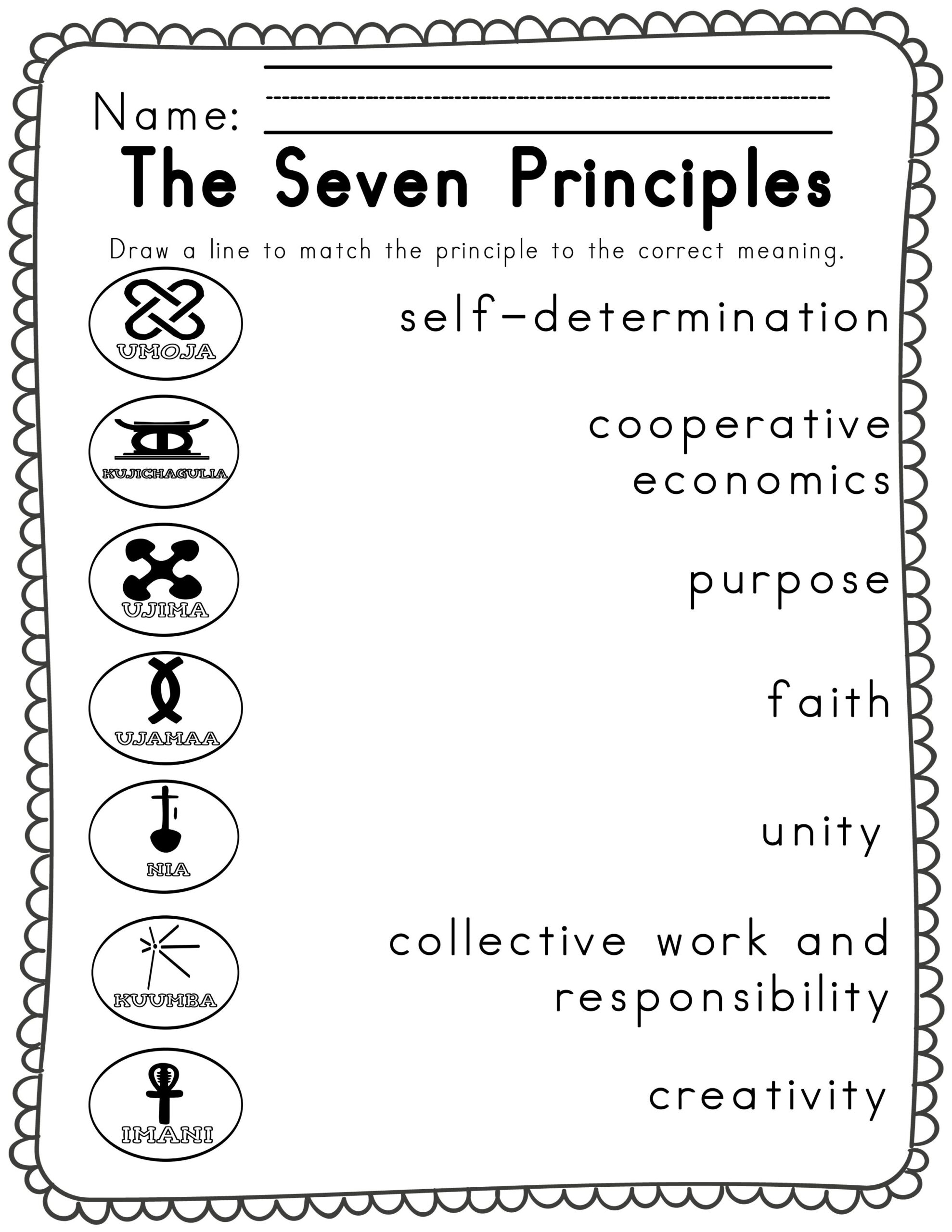 Free Printable Kwanzaa Worksheets