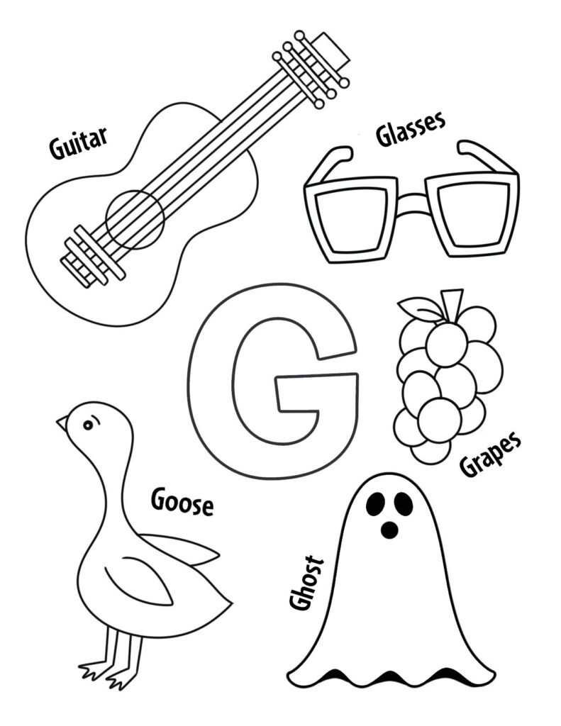 Free Printable Letter G Worksheets For Preschoolers