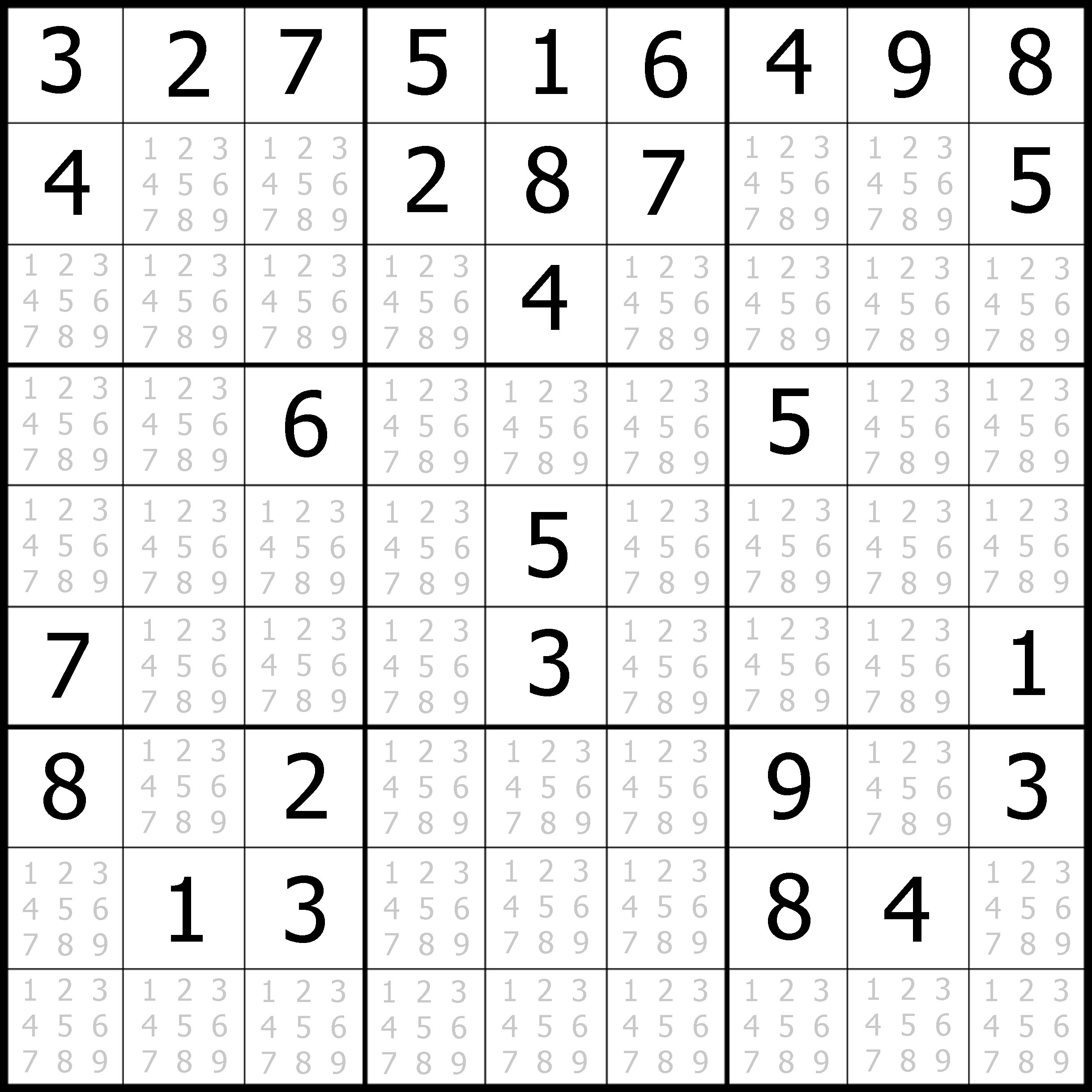 Medium Sudoku Puzzles Printable