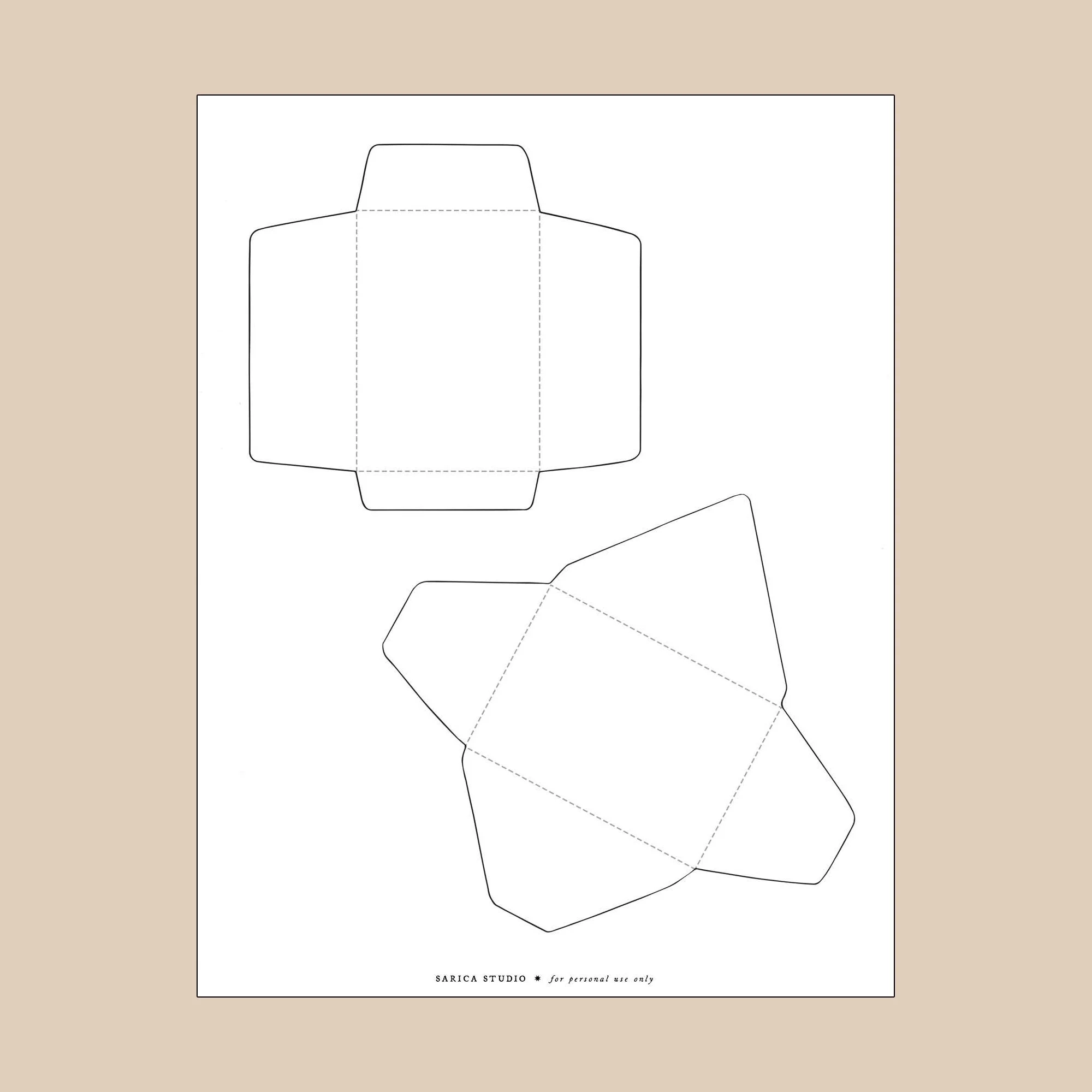 Envelope Pattern Printable With Design