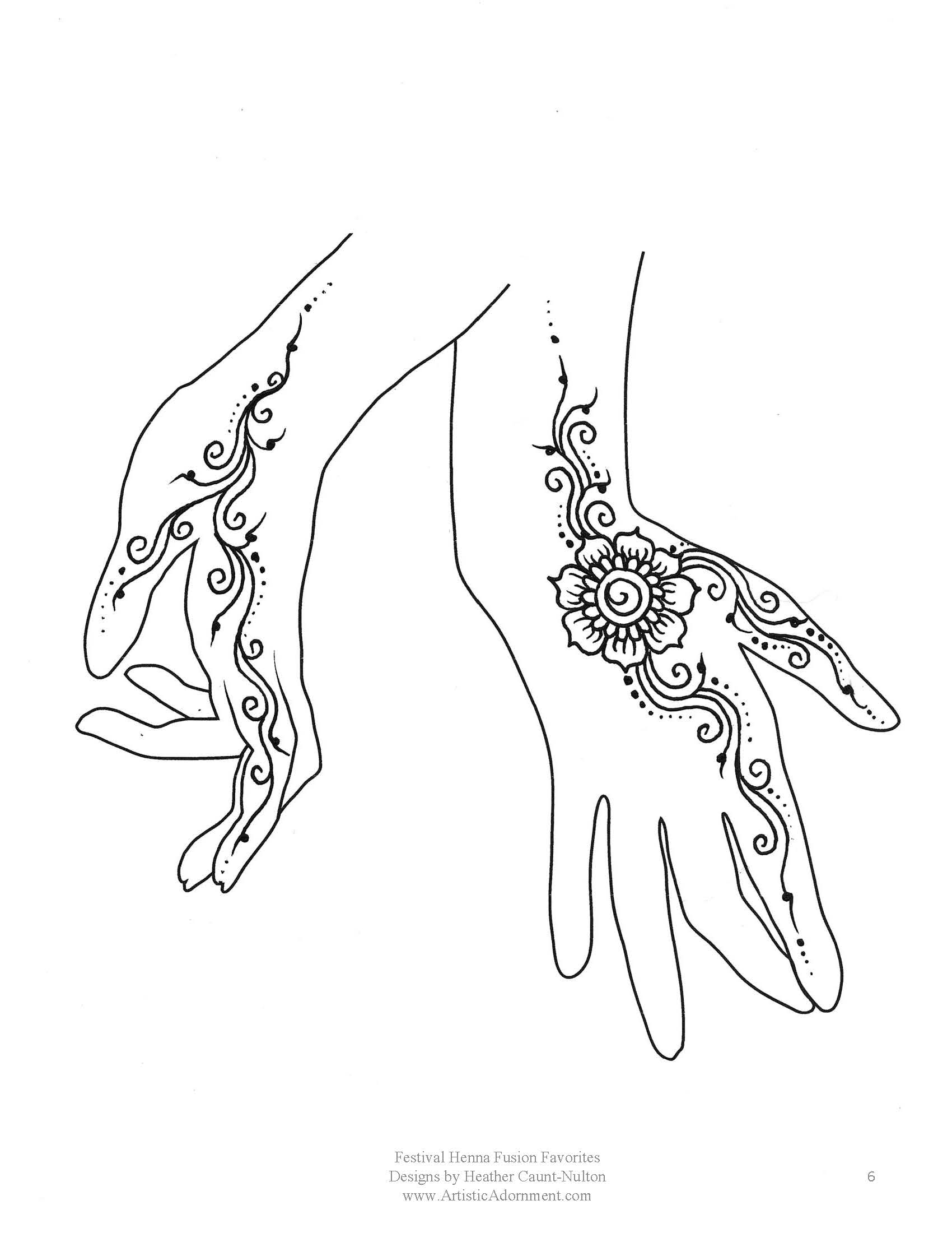 Simple Printable Henna Designs For Hands
