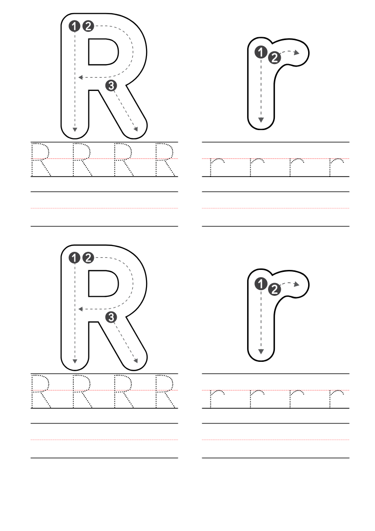 Letter R Free Printable Worksheets