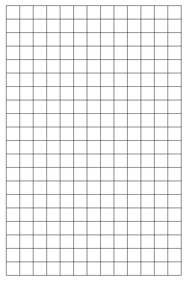 1 Inch Square Graph Paper Printable