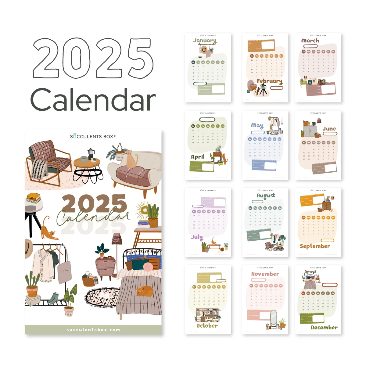 Free Printable Calendar 2025 Monthly
