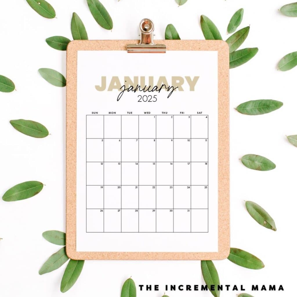 2025 Printable Calendar By Month Pdf