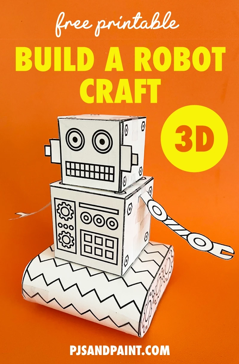 Free Printable Robot Template For Kids