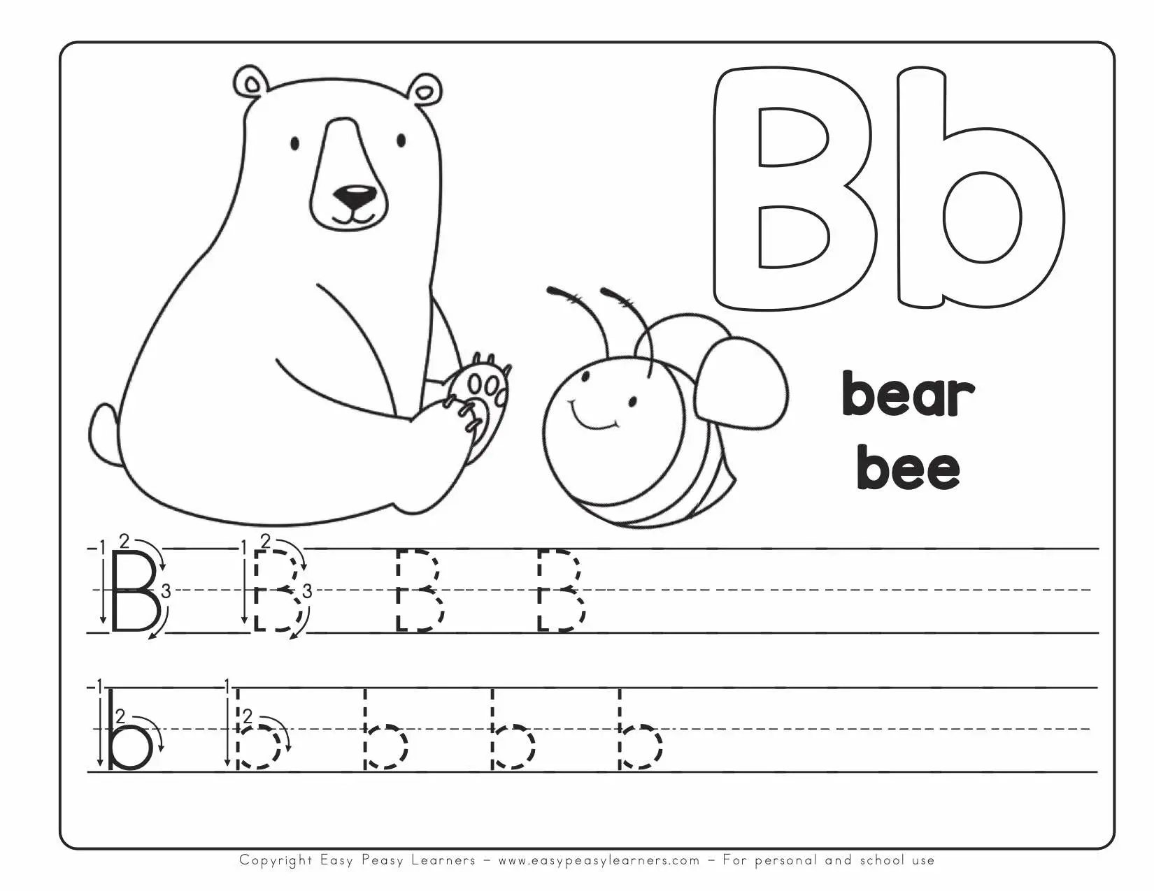 Free Printable Beginner Alphabet Worksheets