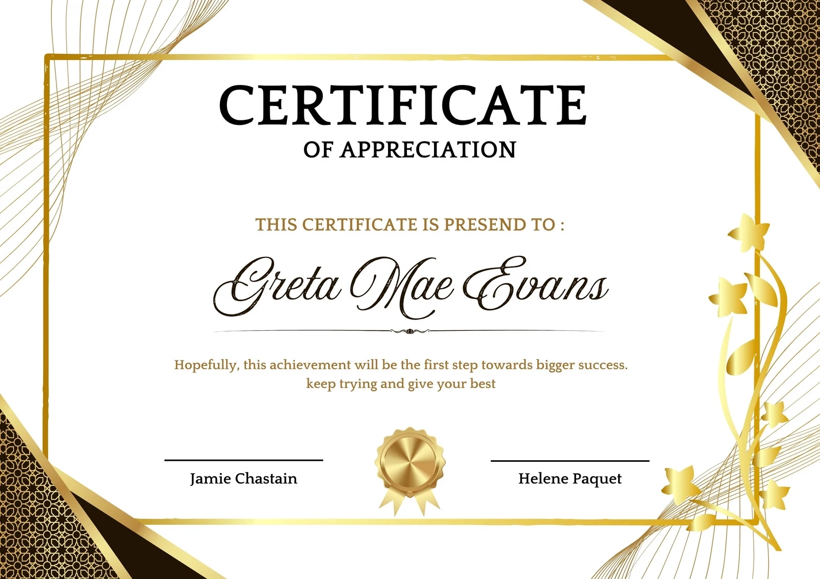 Free Printable Certificate Designs