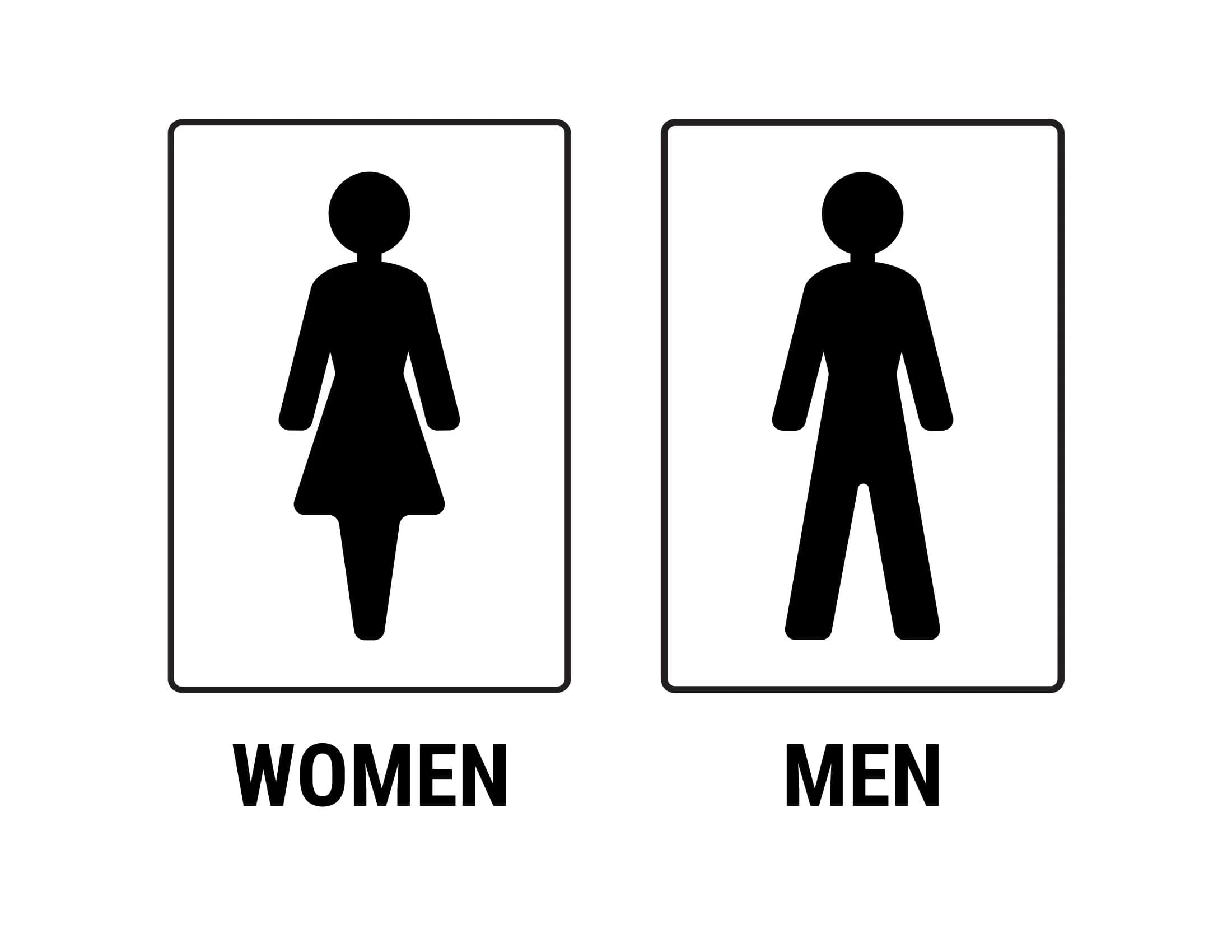 Free Printable Bathroom Sign Template