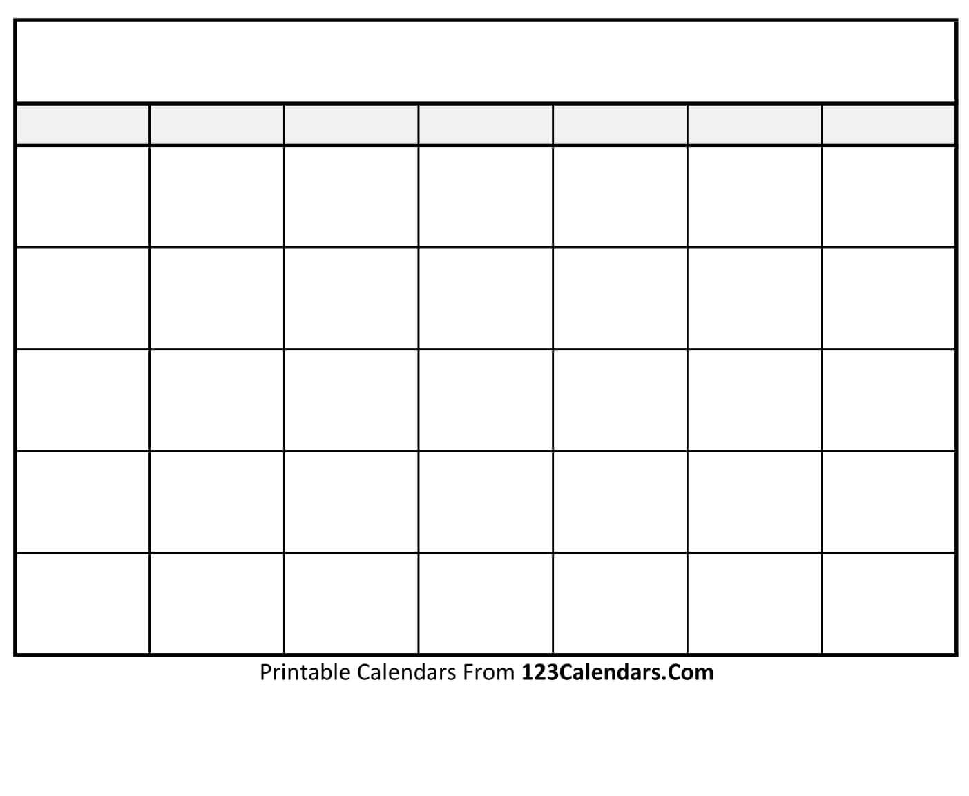Free Printable Calendars Print