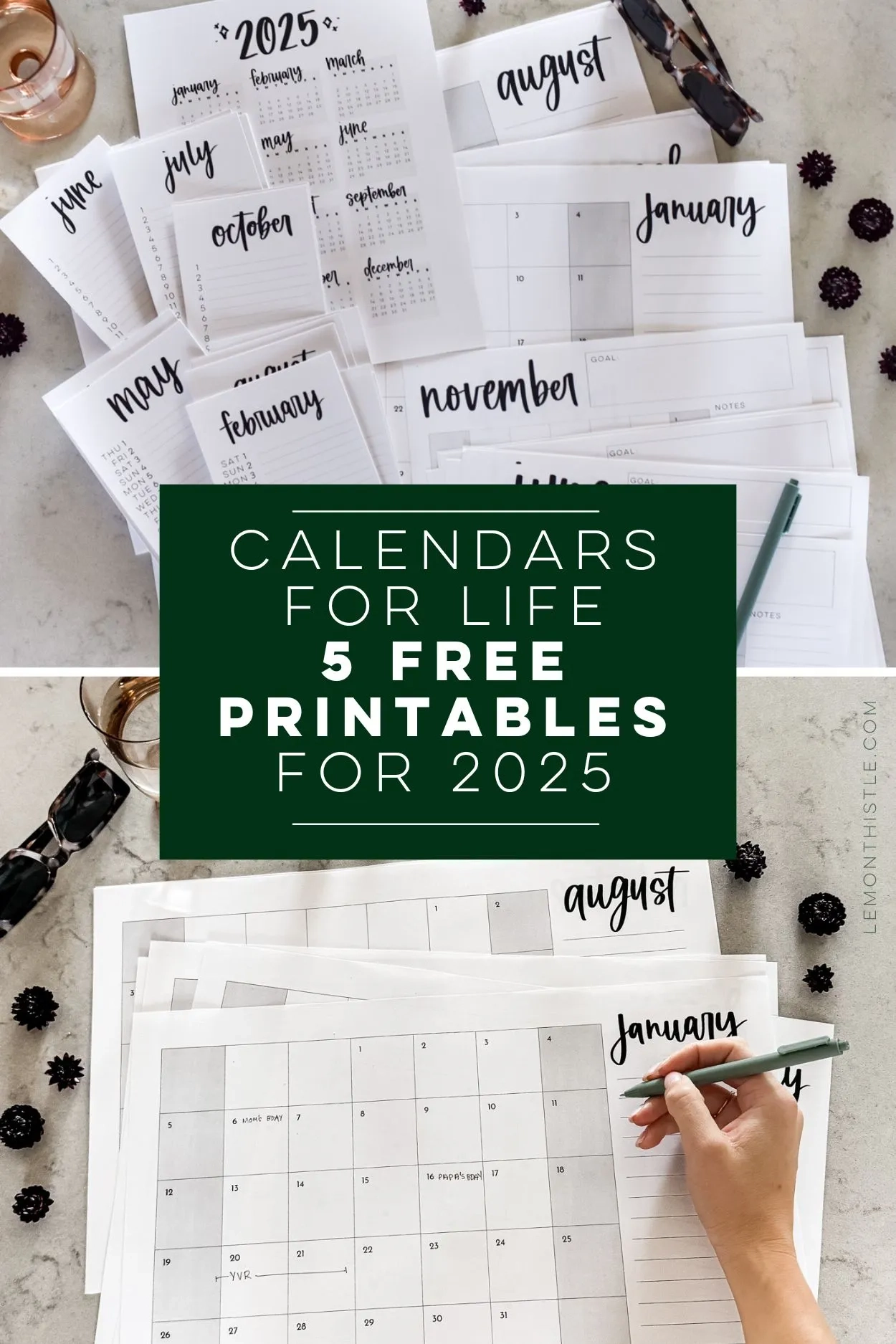 Calendar 2025 Printable Blank