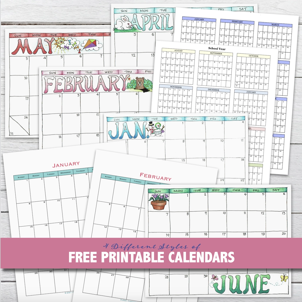 Free Printable Calendars Pick Your Style Flanders Family Home Life