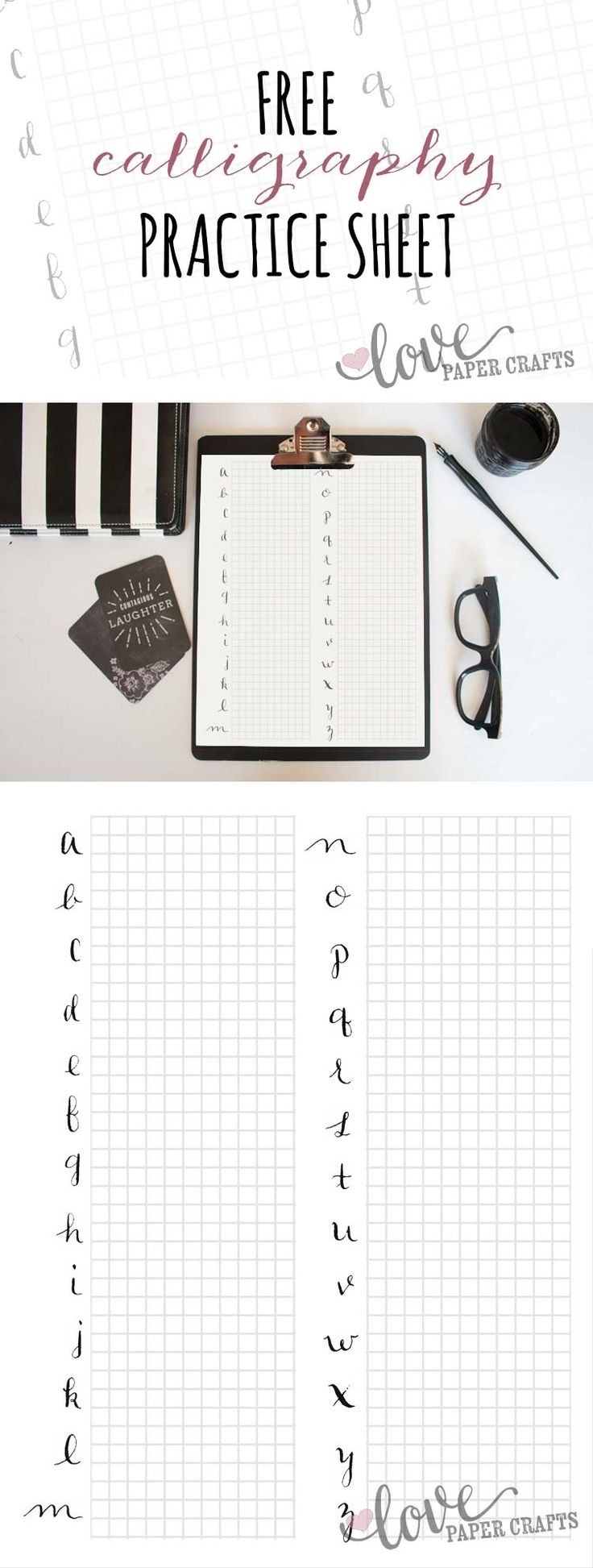 Calligraphy Paper Free To Printable Worksheets