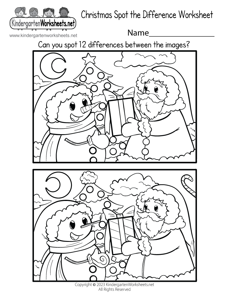 Free Printable Christmas Worksheets For Preschoolers