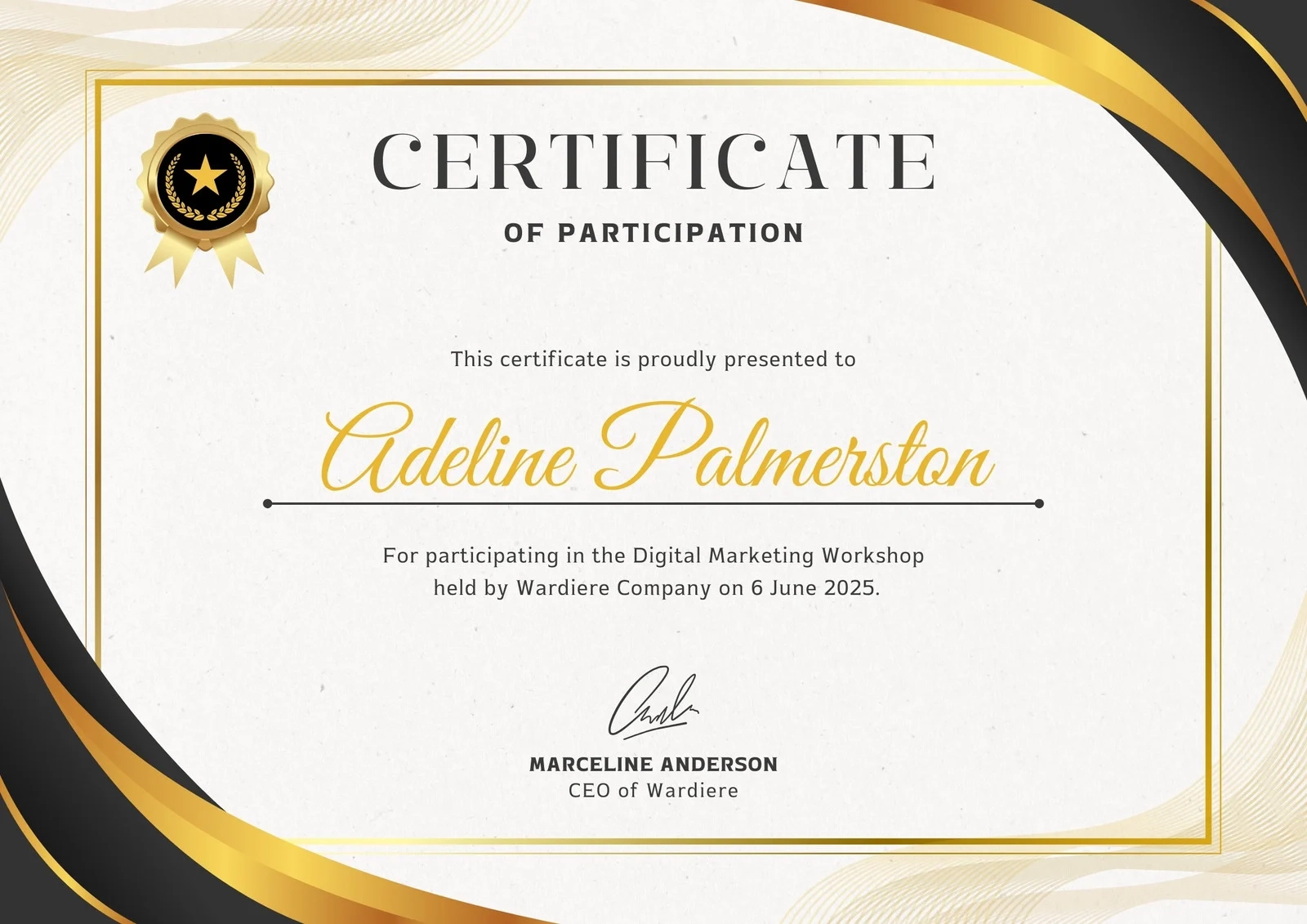 Certificate Template Design Printable