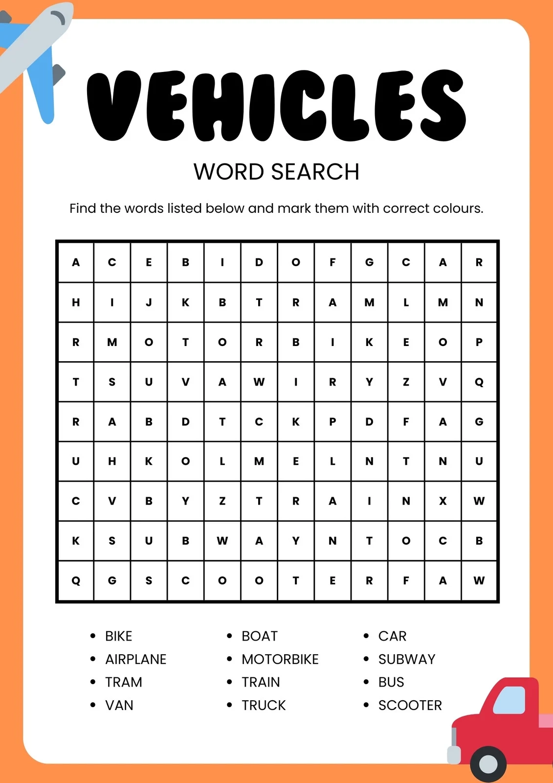 Printable English Worksheets
