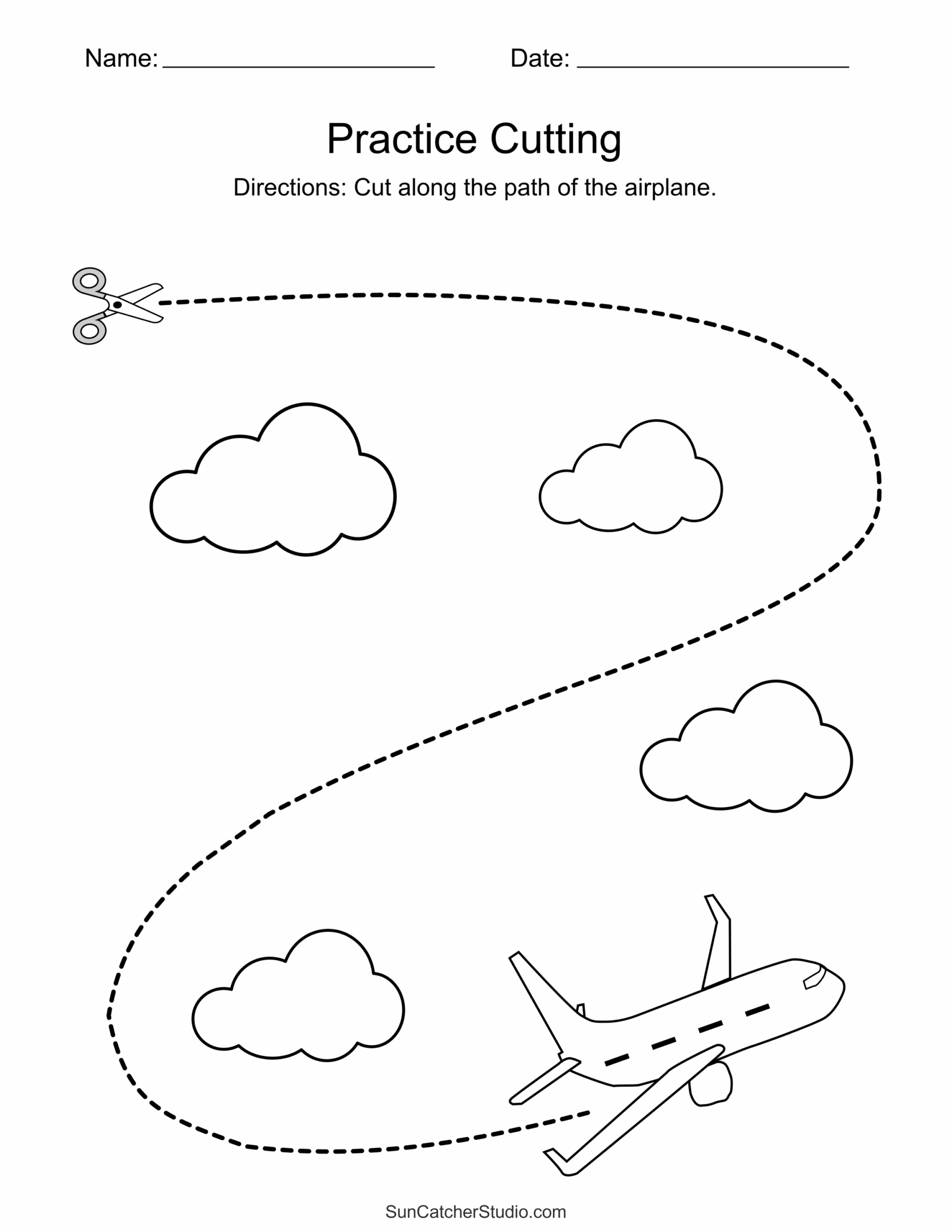 Printable Cutting Practice Worksheets