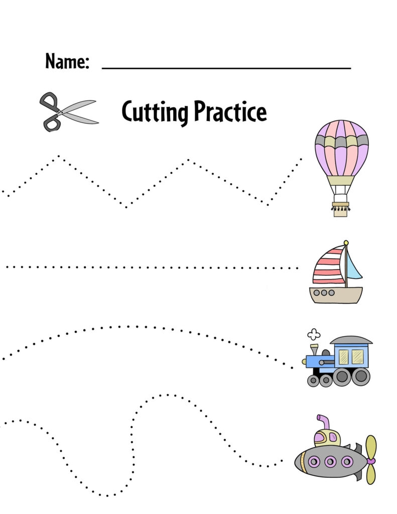 Free Printable Cutting Worksheets