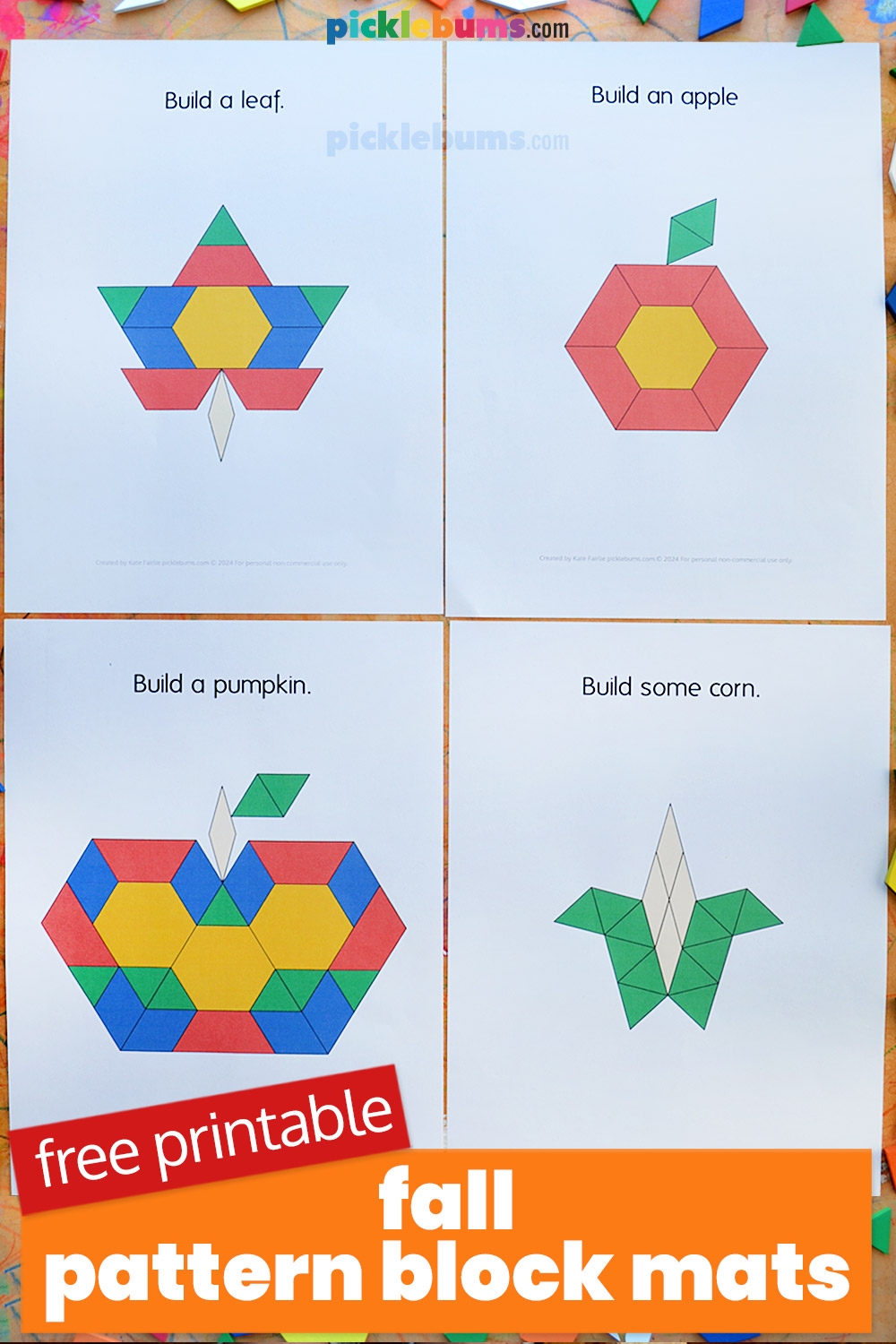 Free Printables For Pattern Block Designs