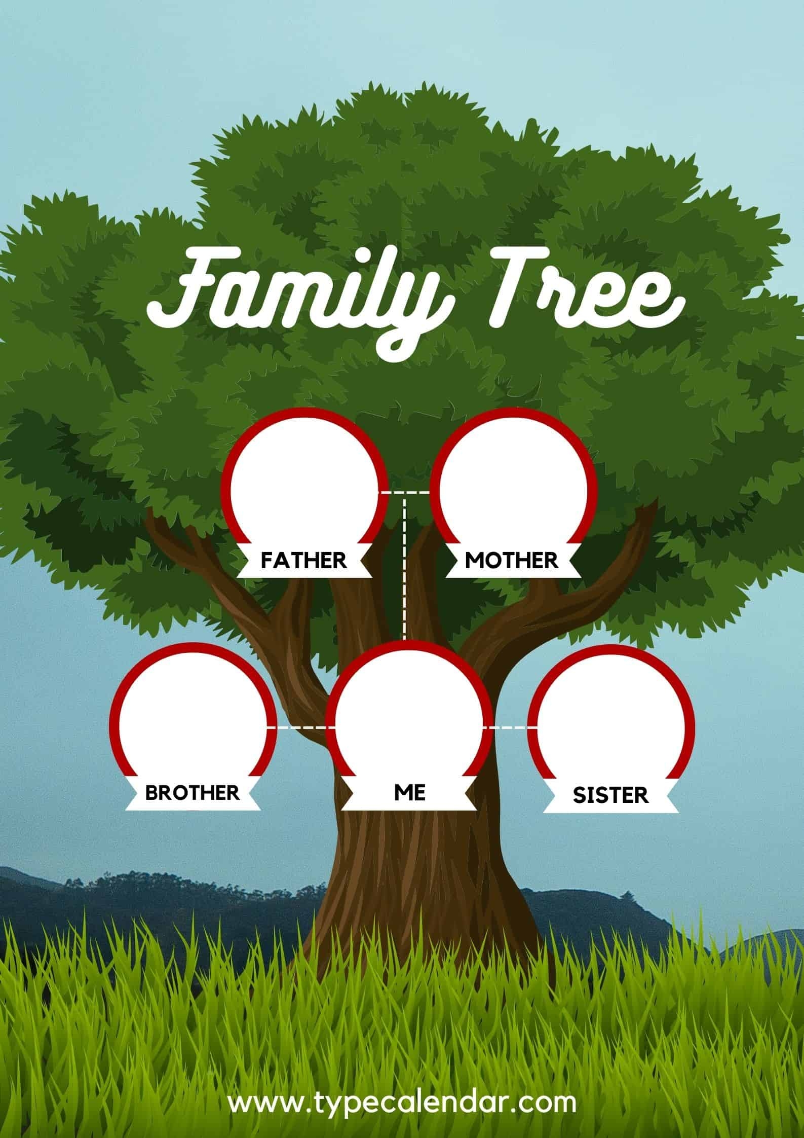 Free Printable Family Tree Templates PDF Word Excel Editable