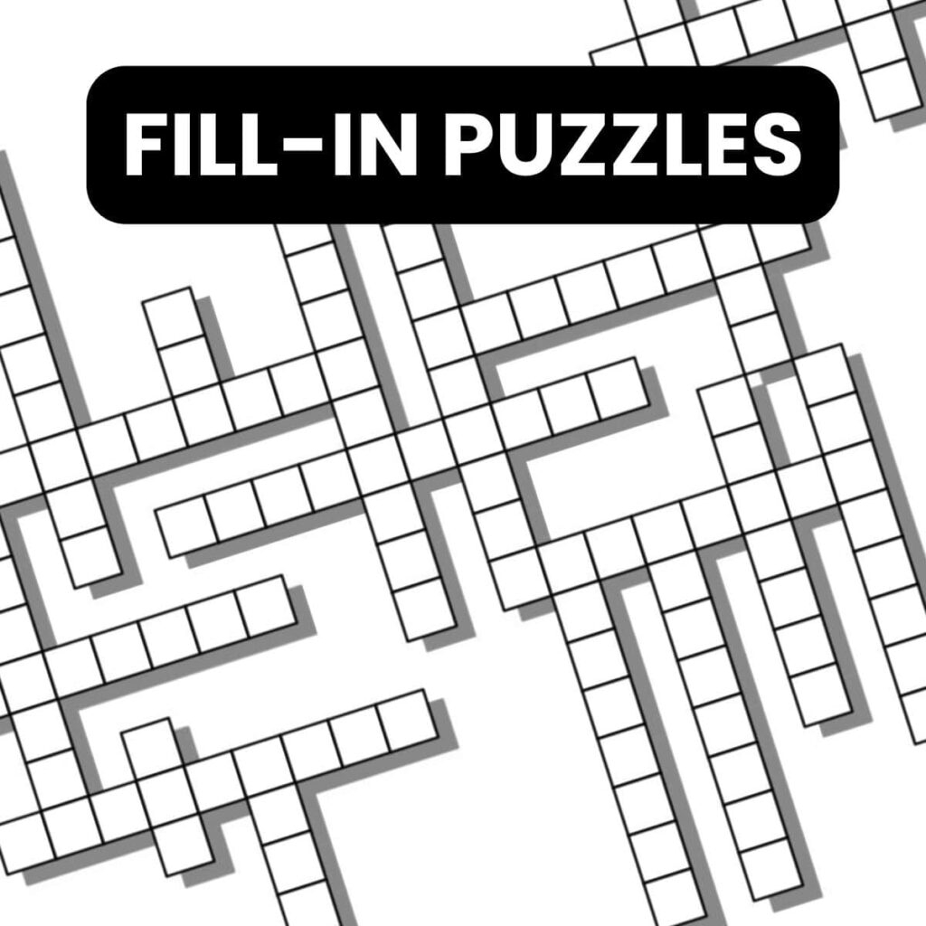 Printable Clueless Crossword Puzzles