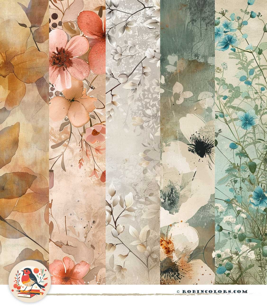 Free Printable Floral Paper Design