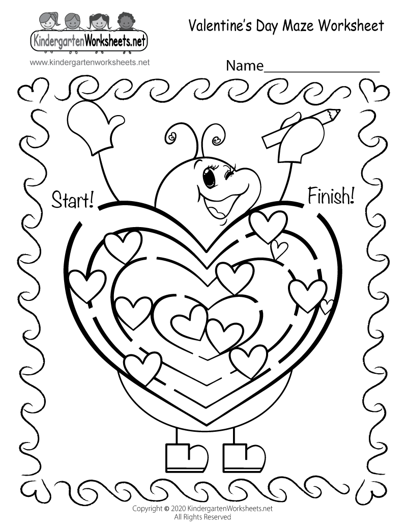 Free Printable Valentine Worksheets