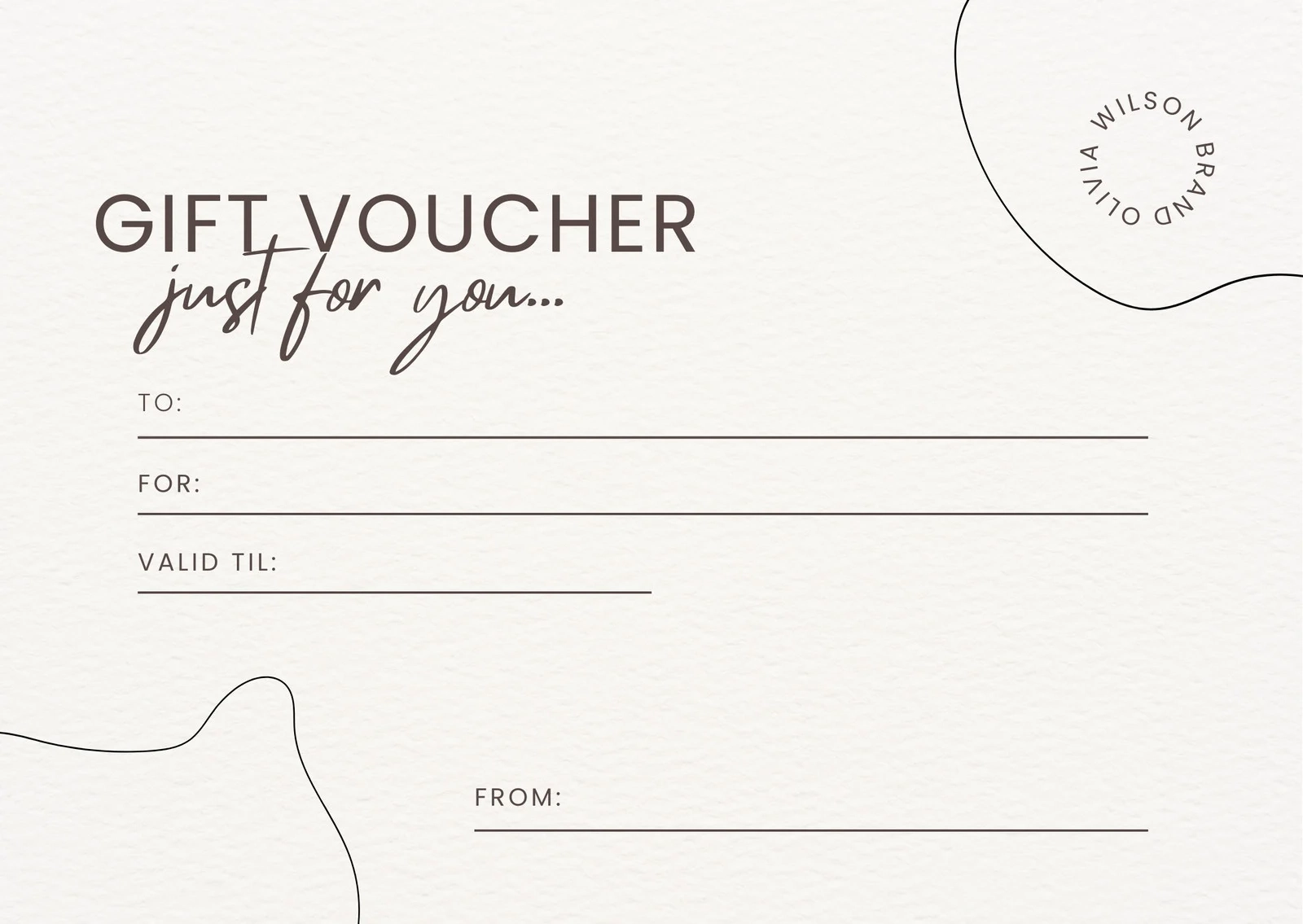 Printable Gift Certificate Template Pdf