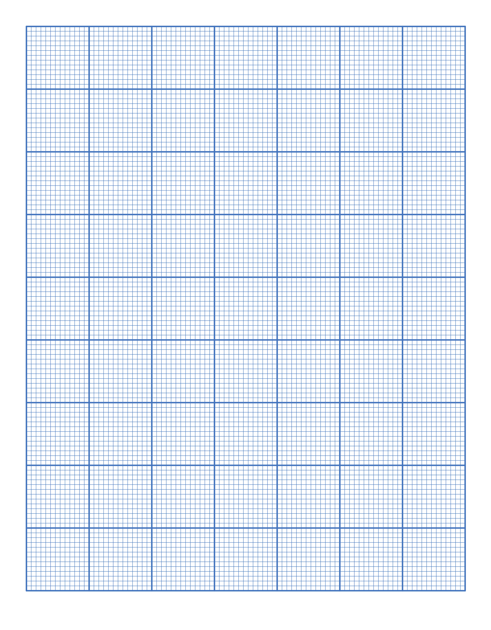 1/2 Inch Printable Graph Paper