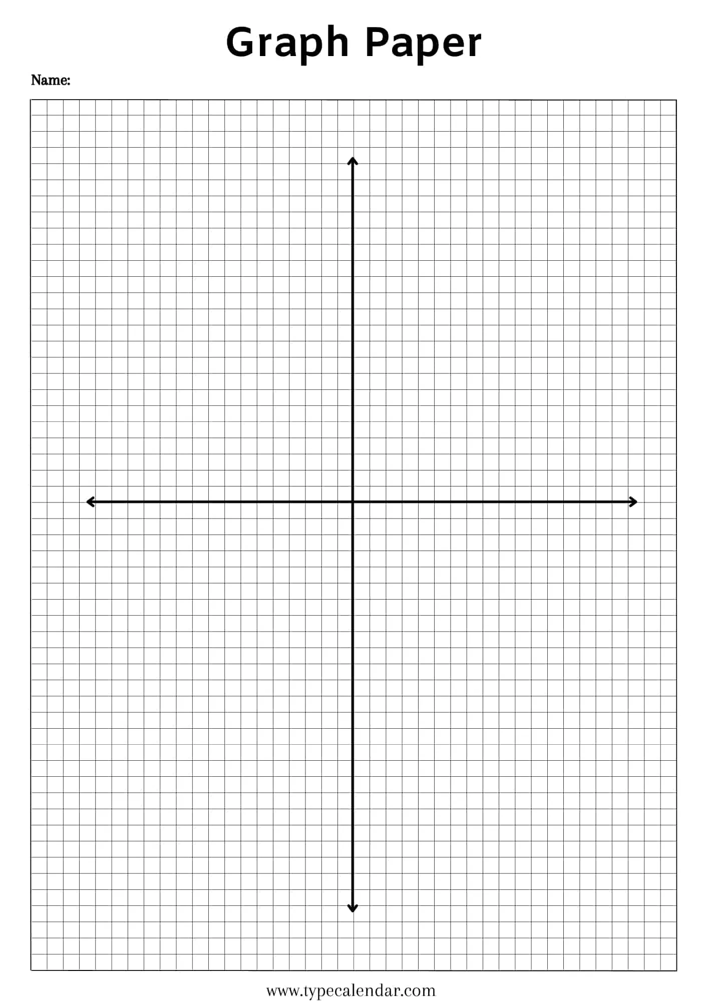 Printable Graphing Paper