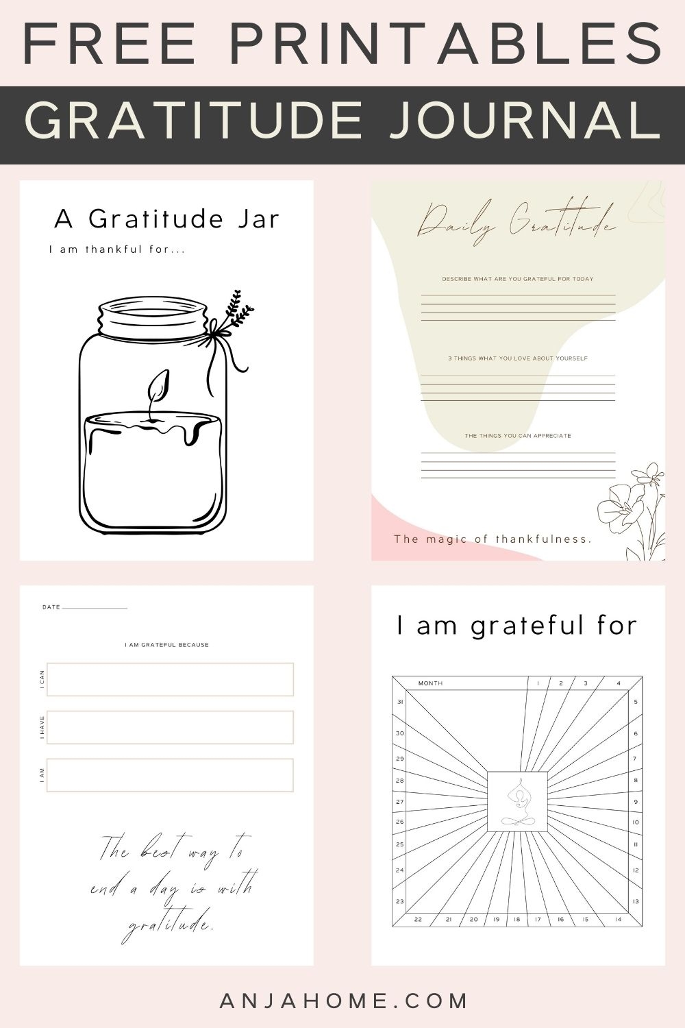 Free Printable Gratitude Worksheets For Adults Pdf