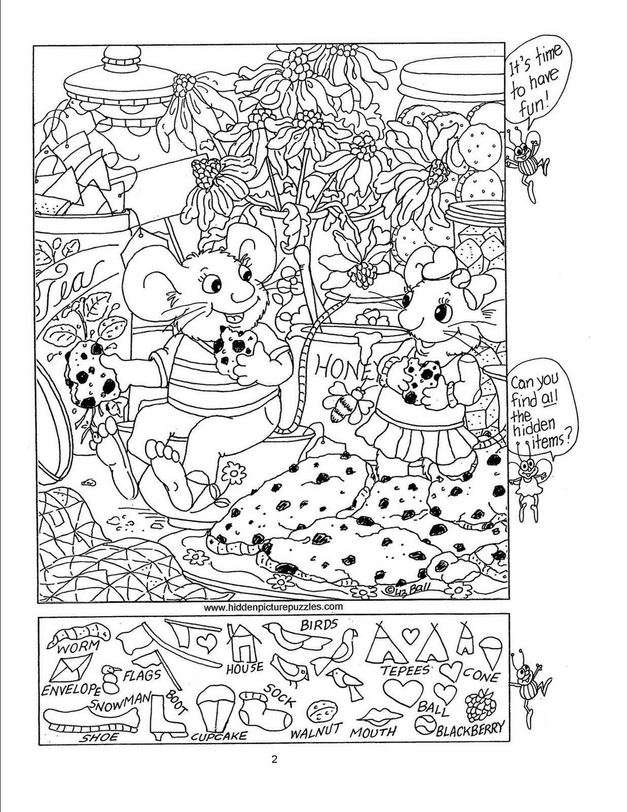 Free Printable Hidden Object Puzzles