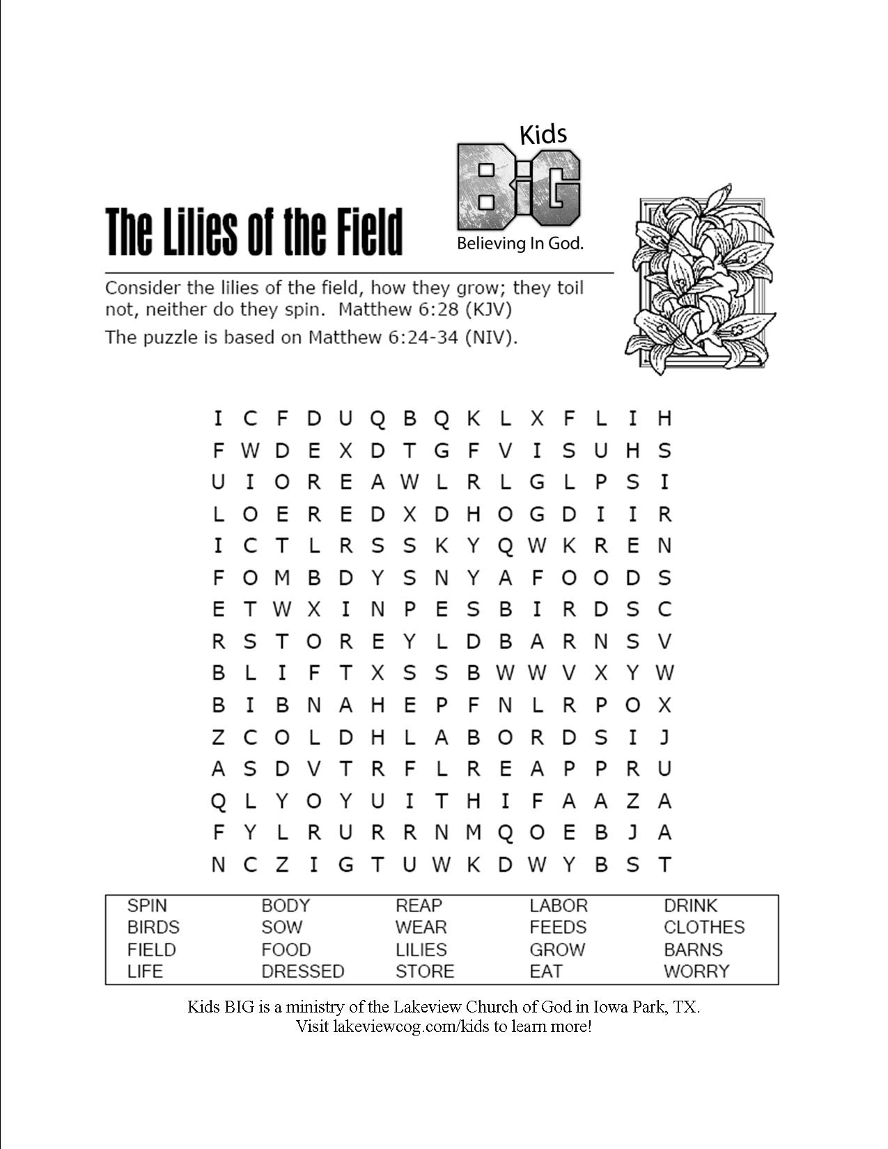 Free Printable Kjv Bible Study Lessons Worksheets Library