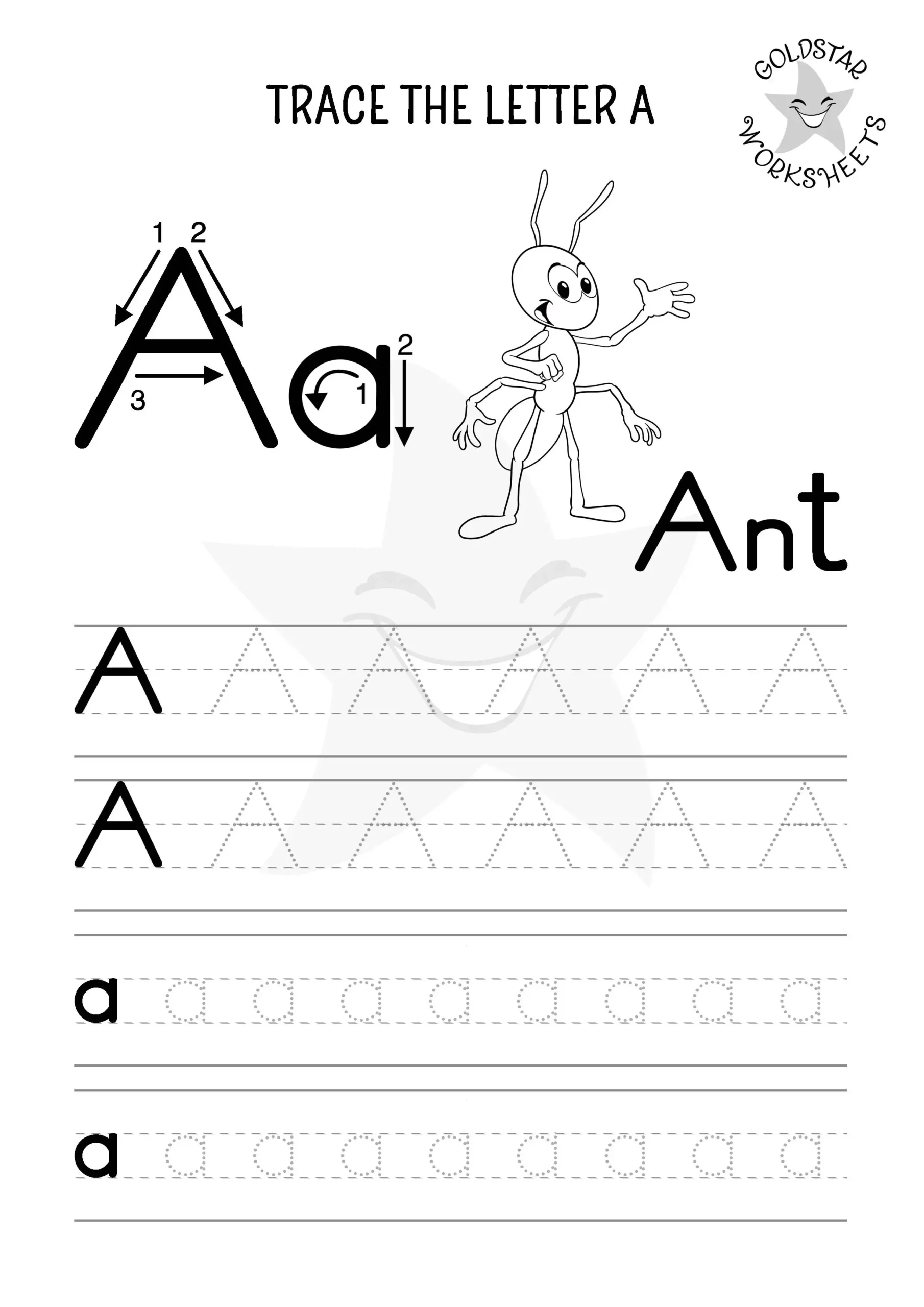 Free Printable Letter A Tracing Worksheets
