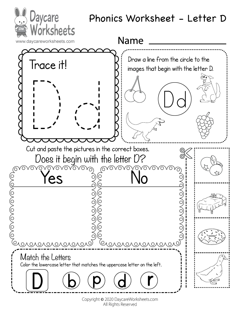 Phonics Worksheets Free Printable
