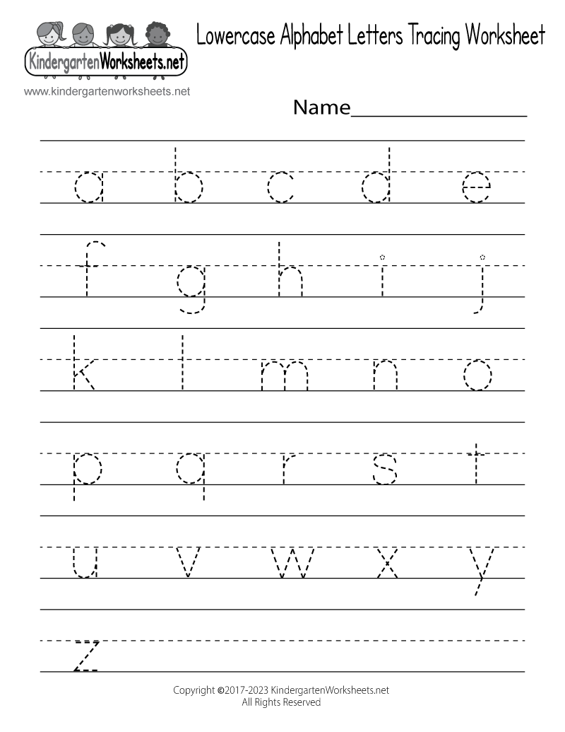 Trace Letters Worksheet Printable