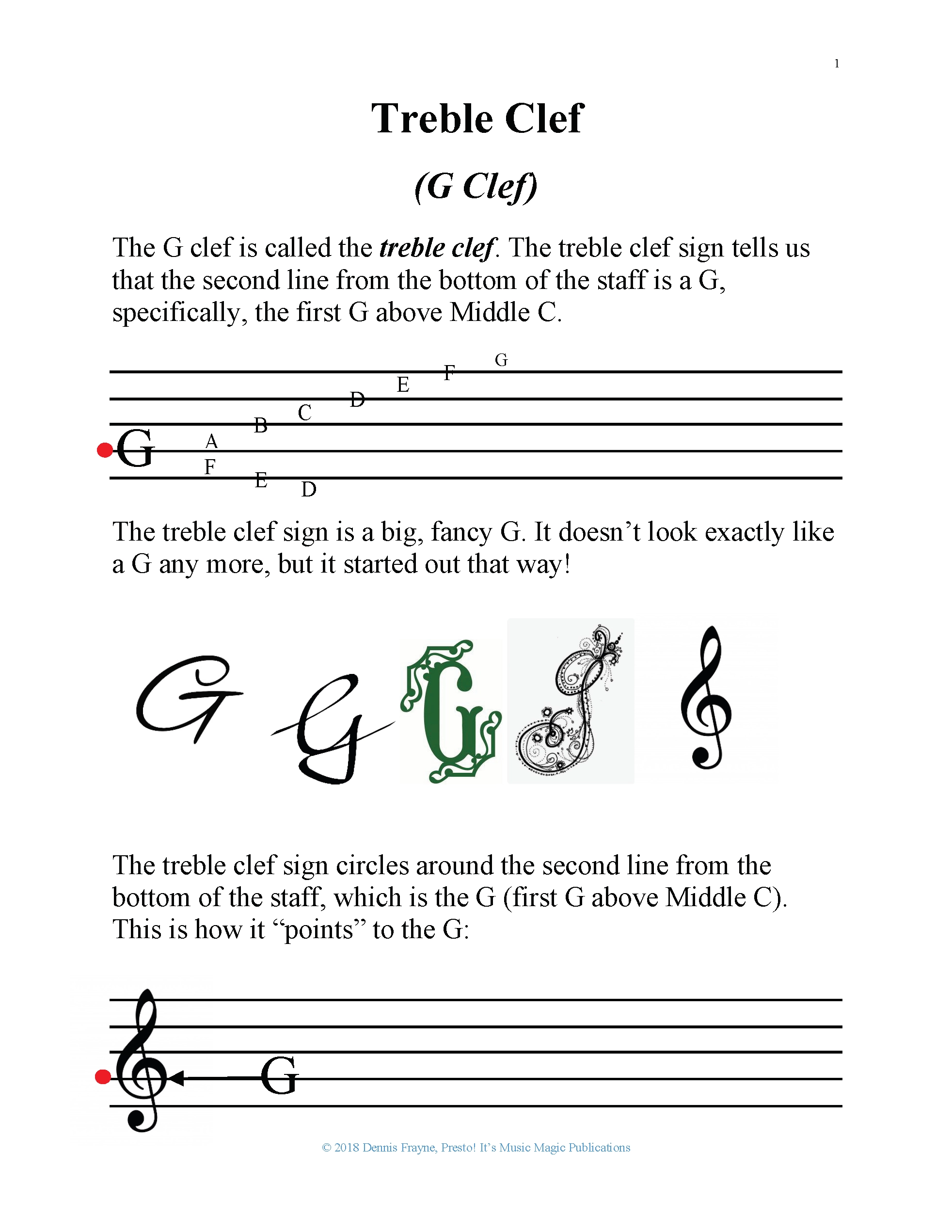 Free Printable Music Worksheets