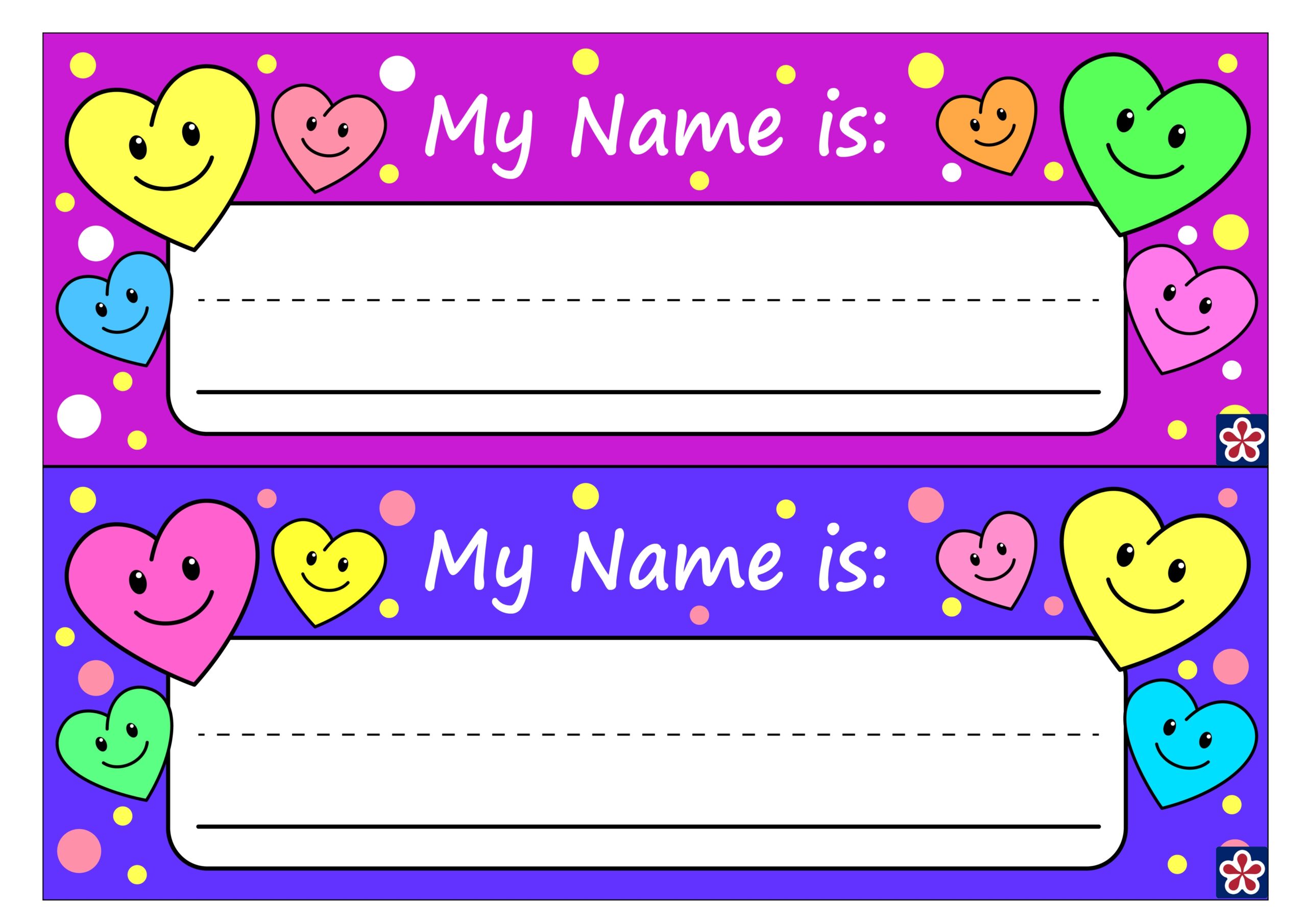 Design Editable Printable Name Tag Template