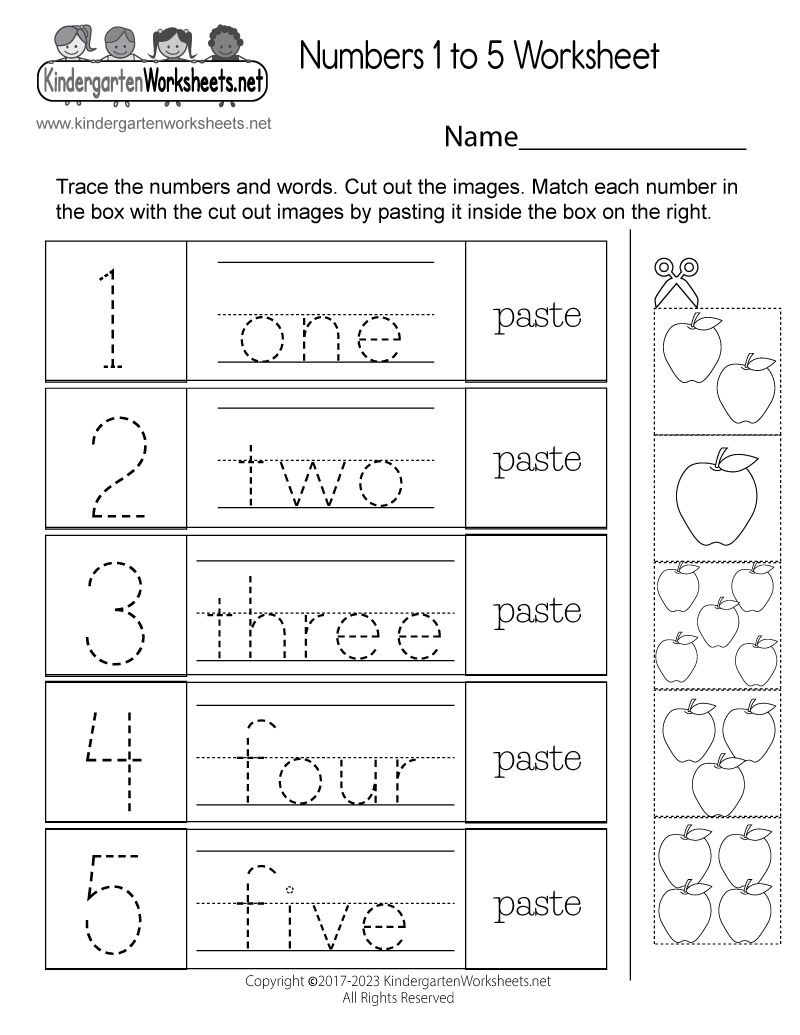 Number Printable Worksheets