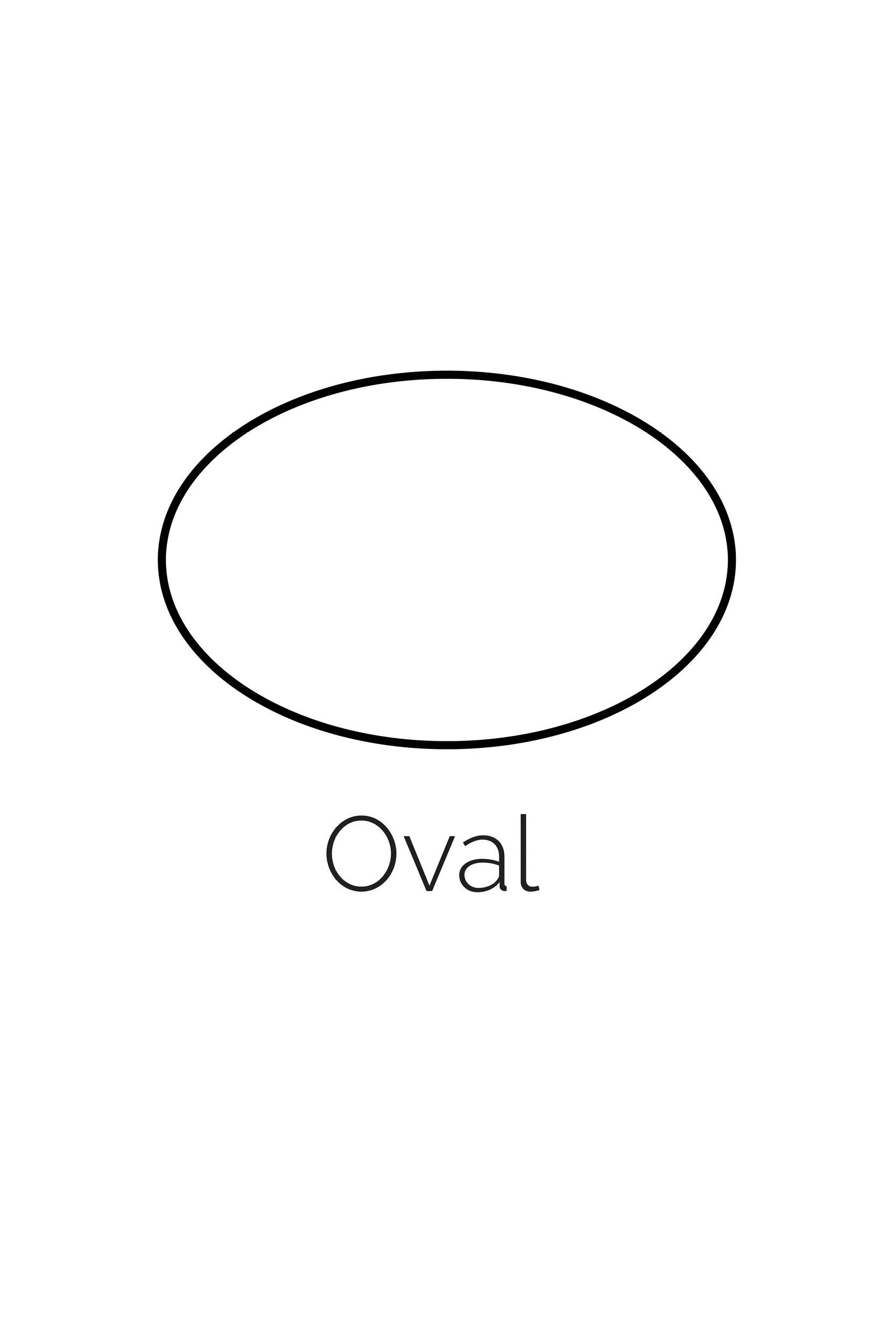 Printable Oval Template Design