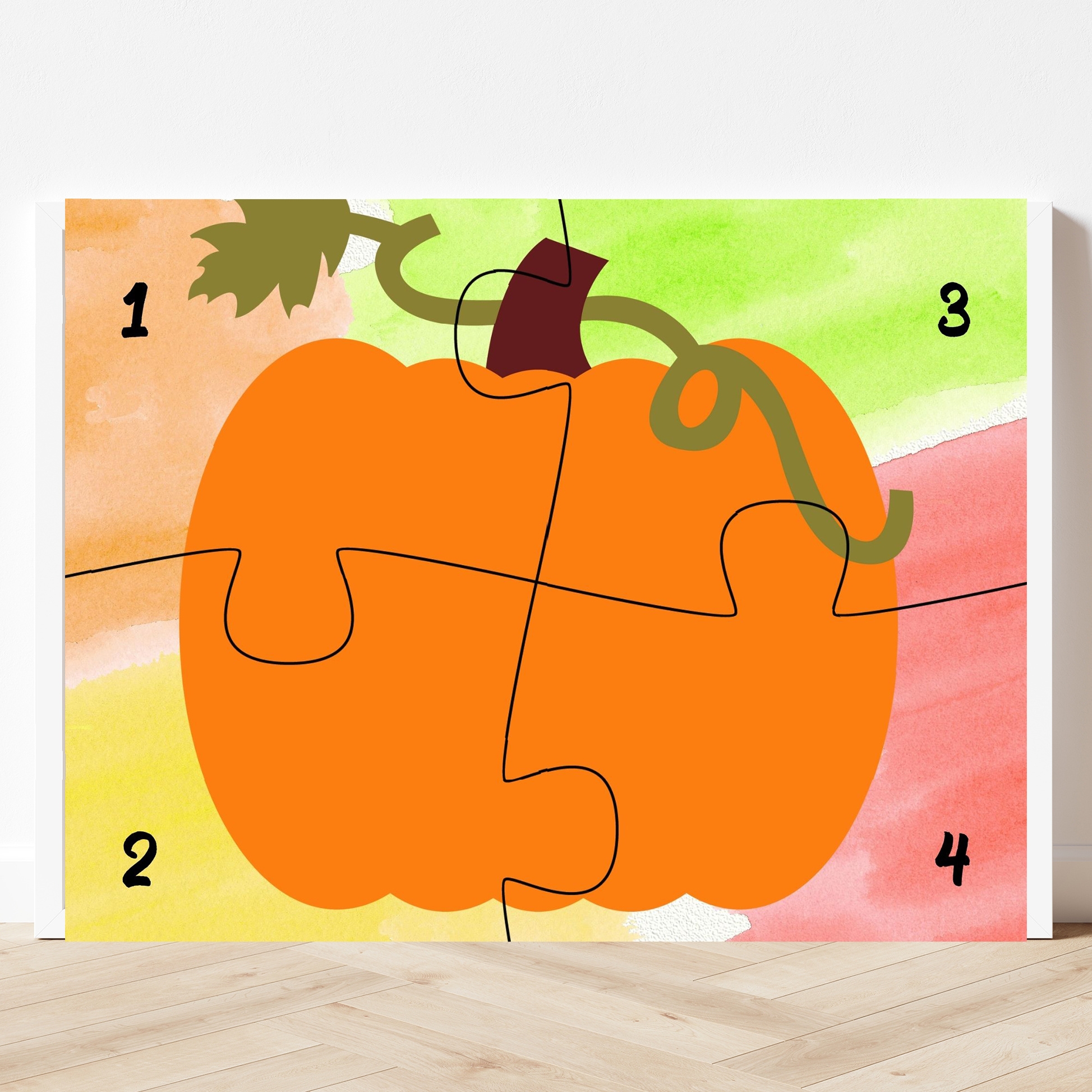 2 Piece Puzzles Printable