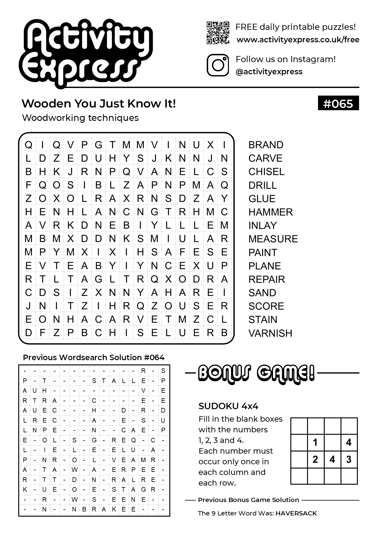 Free Printable Puzzles For Adults