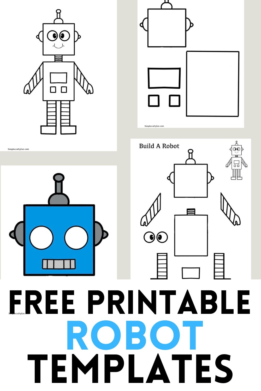 Free Printable 3d Robot Template