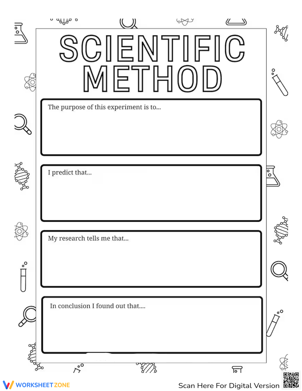 Printable Scientific Method Worksheet Pdf