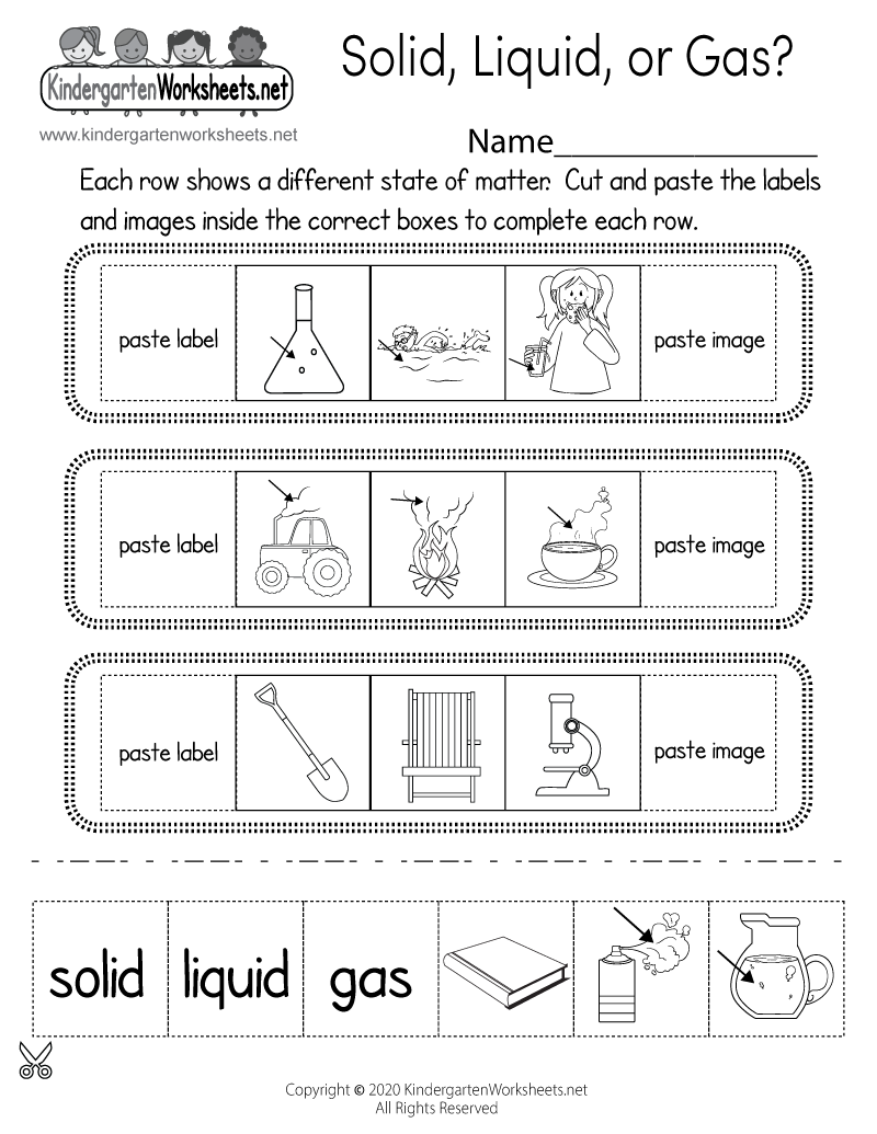 Science Printable Worksheets