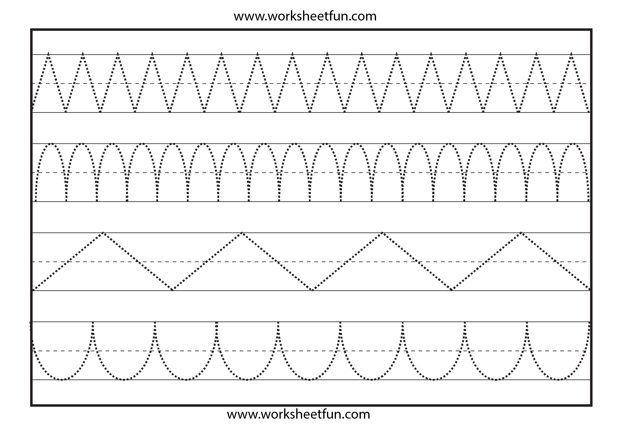 Free Printable Tracing Lines Worksheets