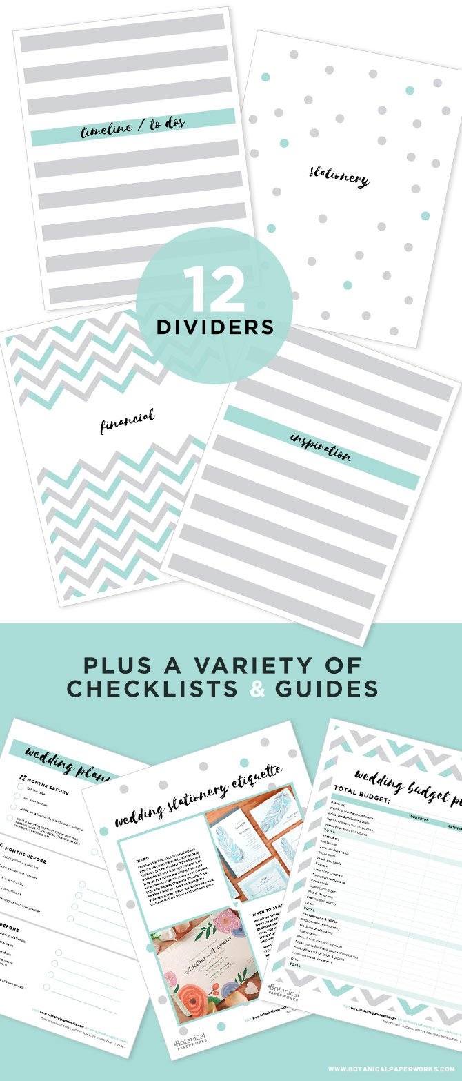 Free Printable Wedding Planner Worksheets