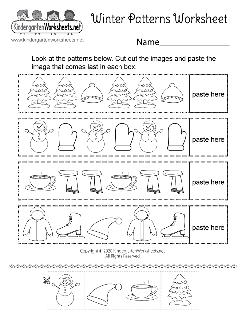 Free Printable Winter Worksheets